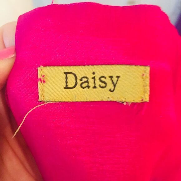 Pink Layered Cocktail Dress - Picture 9 of 9